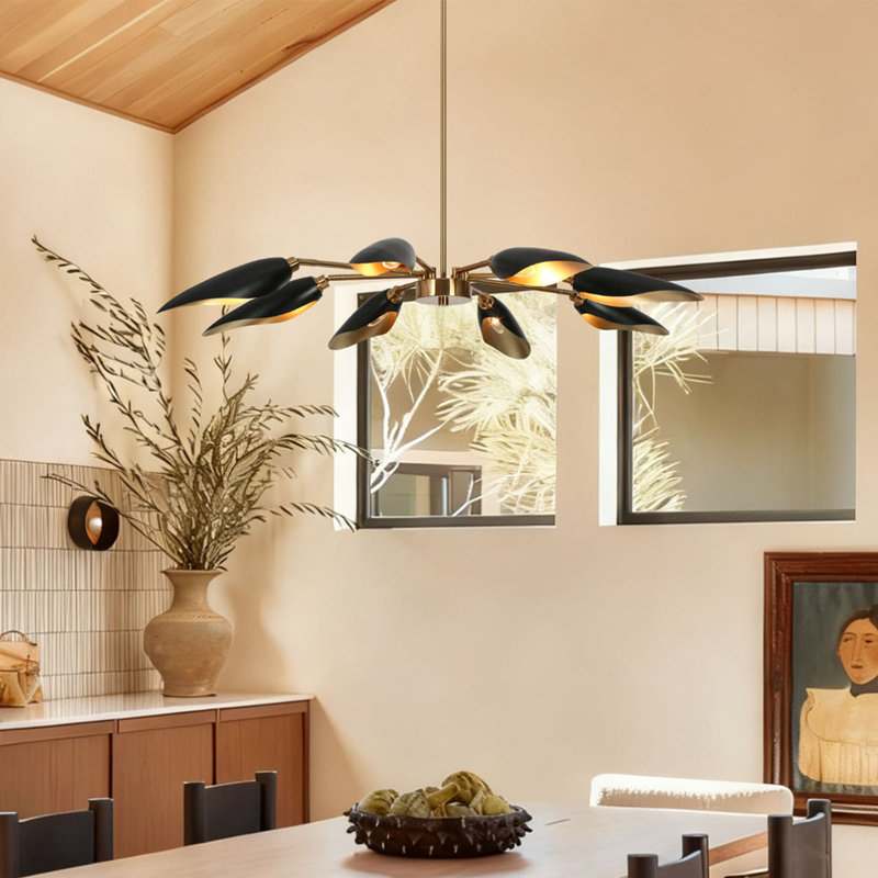 Mercer41 Lakendria 8 - Light Sputnik Modern Linear Chandelier